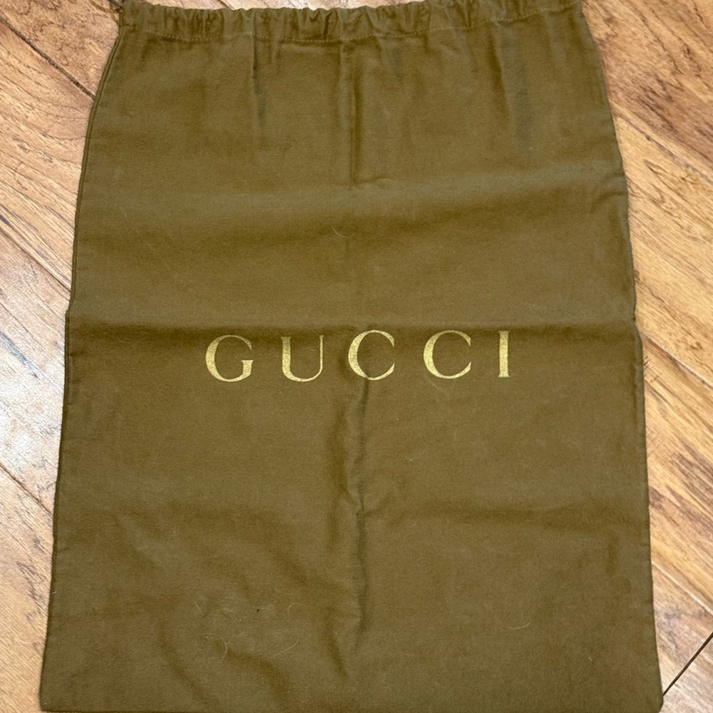 Gucci Tan Dust Bag with Gold Logo